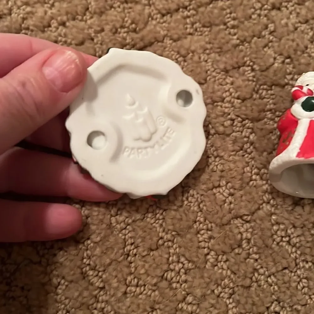 PartyLite Santa Candle Snuffer with stand